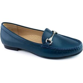 Womens Casual Genuine Leather Comfortable Lightweight Driving Moaccasins Classic Fashion Buckle Slip On Ladies Driving Loafer Flat Shoes
