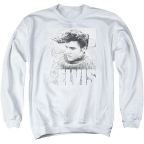Elvis Presley Relaxing Unisex Adult Crewneck Sweatshirt for Men and Women