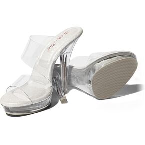 The Shoe Fairy Strappy Olympian Clear Bikini Fitness Competition Heel, Bodybuilding Heels, Bodybuilding Shoes, Bikini Competition Heels, Bridal Heels, Lucite Heels, Pageant Heels