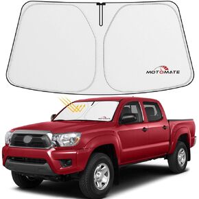 غطاء شمس للزجاج الأمامي - مخصص لسيارة Toyo-ta Tacoma 2016 2017 2018 2019 2020 2021 2022 2023 [4 طبقات طلاء نانو] مع حقيبة تخزين مادة متينة قابلة للطي واقي من الشمس للسيارة للأشعة فوق البنفسجية in Kuwait