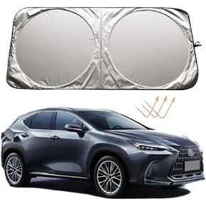 Windshield Sun Shade Sunshade for Lexus NX NX300 NX350 NX300h NX350h NX250 NX200t NX450h NX 300 350 450h Hybrid EV Accessories 2015-2024, Car Front Window Sun Visor Shield