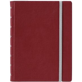 Filofax Contemporary Collection, Refillable Notebook, A5 Size, 112 Ruled, Repositionable Pages, 56 Sheets, Burgundy (B115121U)
