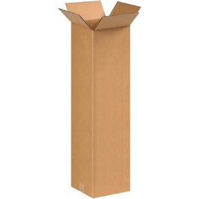 9x9x30 Tall Corrugated Boxes, Tall, 9L x 9W x 30H, Pack of 25 | Shipping, Packaging, Moving, Storage Box for Home or Business, Strong Wholesale Bulk Boxes