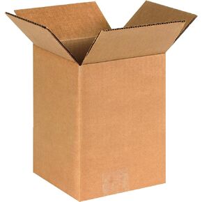 PARTNERS BRAND 6x6x8 Corrugated Boxes, Small, 6L x 6W x 8H, Pack of 25 | Shipping, Packaging, Moving, Storage Box for Home or Business, Strong Wholesale Bulk Boxes