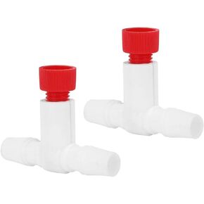 EFFACER Air Valve Switch, Protein Skimmer Separator 2PCS Plastic Protein Skimmer Air Valve Switch, Fine Adjustment for Fish Tank