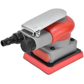 Pneumatic Sander, Alloy Steel Air Squares Sanding Machine Mini 10000rpm Pneumatic Palm Sandpaper for Wood Composites Metal, 75 x100mm