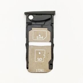 SIM Card Tray Slot Holder Replacement Compatible with Motorola Moto Z Force Droid XT1650-02 (Black)