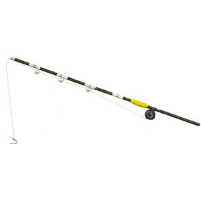 Dolls House Green Fishing Rod Miniature Beach Lake River Garden Shed Accessory