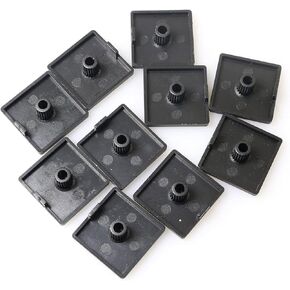 10pcs 4040 European Standard Aluminum Profile End Cap 4040 T-Slot Aluminum Profile Accessories, Black