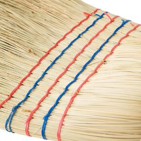 Mendi Super Corn Broom 56" Handmade in Europe by Artisan Specially for Porch Garden Yard Outdoor