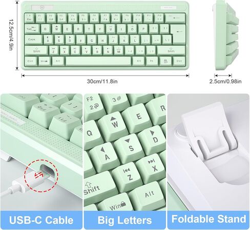 لوحة مفاتيح USB سلكية من Micropack مع إضاءة خلفية بيضاء وحروف طباعة كبيرة، لوحة مفاتيح كمبيوتر مطبوعة كبيرة لطيفة مع إضاءة بيضاء للكمبيوتر المحمول والكمبيوتر الشخصي وسطح المكتب، وردي in Kuwait