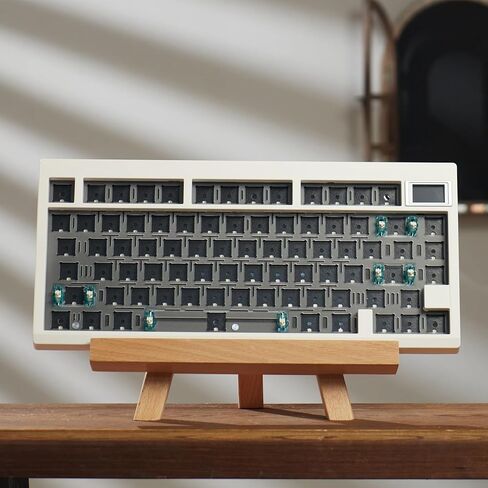 GMK81 مجموعة لوحة مفاتيح ميكانيكية بيضاء قابلة للتبديل الساخن بلوتوث 5.0/2.4G/Type-C لوحة مفاتيح RGB مخصصة مع لوحة مفاتيح لتخميد الصوت عبر لوحة مفاتيح قابلة للبرمجة لنظام التشغيل Windows macos iOS in Kuwait