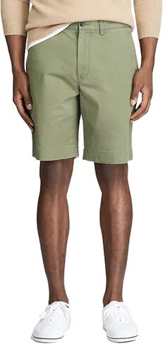Men's Classic Fit Stretch Chino Shorts-O-38W Olive in Saudi Arabia
