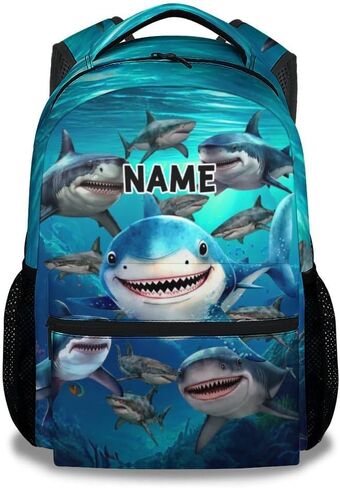 Shark Backpacks for Boys, Large Capacity Backpack for School, Cute Blue Lightweight Bookbag for Kids in Saudi Arabia
