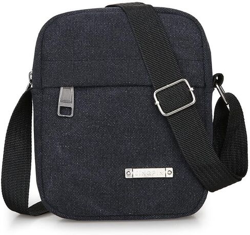 Canvas Satchel Bag Mini Crossbody Bag Leisure Travel Single Shoulder Bag Can Put Cell Phone Earphone Handset in Saudi Arabia