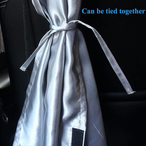 ستائر Ovege مقسمة للسيارة، ظل الشمس، الخصوصية، السفر، القيلولة الليلية، التخييم في السيارة، ستارة بسيطة قابلة للفصل (فضي) in Kuwait