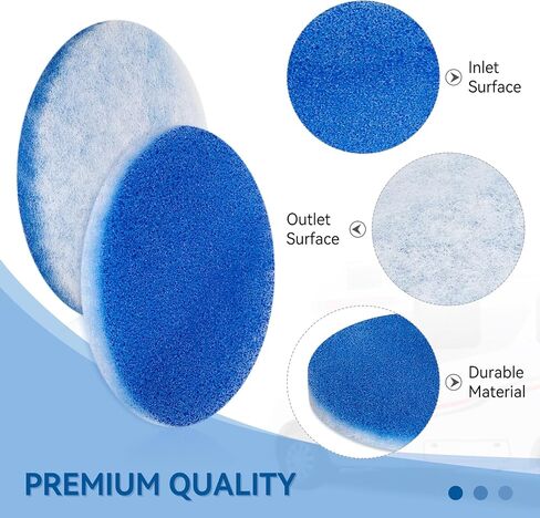 RV AC Filters (8 Pack) 5.25" Diameter Round Air Duct Filter Replacement MERV 6 for Airflow System of Motorhome, Blue in Saudi Arabia