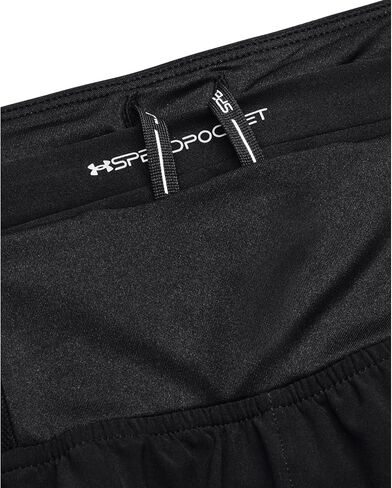Under Armour - Womens Speedpocket Perf Shorts, Color Black/Black (001), Size: Medium in Saudi Arabia
