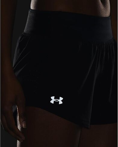 Under Armour - Womens Speedpocket Perf Shorts, Color Black/Black (001), Size: Medium in Saudi Arabia