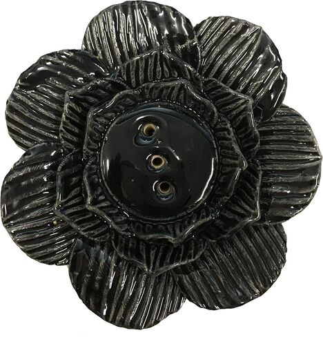 حامل البخور الخشبي الفاخر المصنوع يدويًا من Aakriti، مبخرة العلاج العطري، ديكور المنزل، حامل البخور للتأمل واليوجا، تصميم فريد (لوتس أصفر) in Saudi Arabia