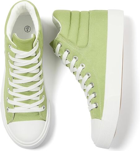 POVOGER High Top Sneakers for Women White Womens High Tops Canvas Shoes Black Fashion Sneakers Casual Lace up Tennis Shoes in Kuwait