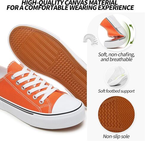 Adokoo Canvas Tennis Shoes for Women Low Top Casual White Black Sneakers for Women Lace Up Fashion Comfortable Walking Shoes in Saudi Arabia