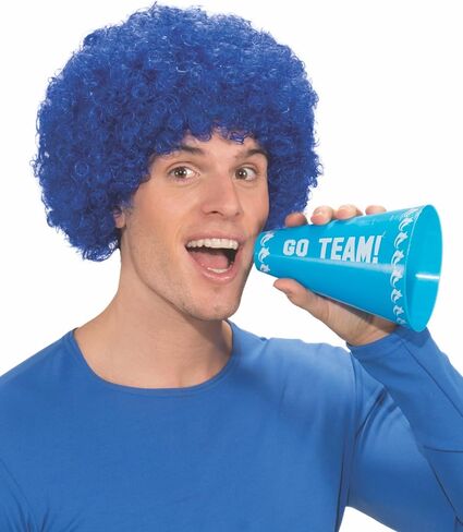 Forum Costume Party Clown Afro Wig, One Size, Blue in Saudi Arabia