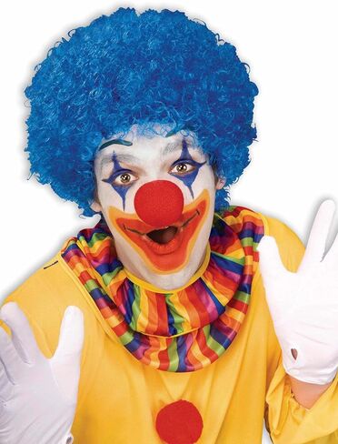 Forum Costume Party Clown Afro Wig, One Size, Blue in Saudi Arabia