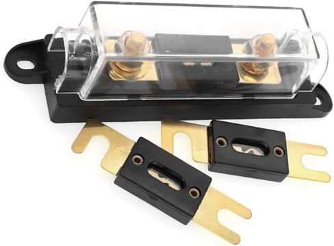 ANL Gold Plated Fuse 200 Amp + ANL Fuse Holder Black 1 Pack in Saudi Arabia