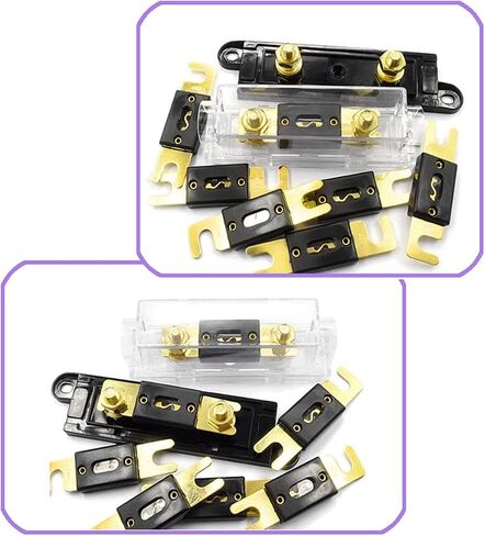 ANL Gold Plated Fuse 200 Amp + ANL Fuse Holder Black 1 Pack in Saudi Arabia