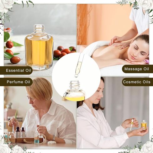 100 Pcs 1 oz Square Dropper Bottle Clear Glass Tincture Bottles with Dropper Glass Dropper Bottle for Essential Oils, Liquids, DIY in Saudi Arabia