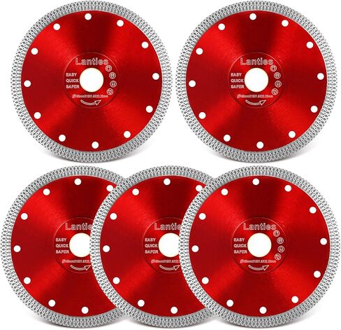 5 قطع الماس شفرة المنشار 6 بوصة رقيقة بلاط شفرة السائبة بلاط عجلة قطع الماس لطاحونة زاوية قطع الخزف بلاط السيراميك الجرانيت الرخام (الأحمر) in Kuwait