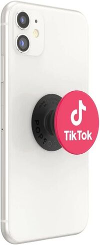 ​​​​مقبض هاتف PopSockets مع مسند قابل للتوسيع، TikTok PopGrip - Tik Tok Blue in Kuwait