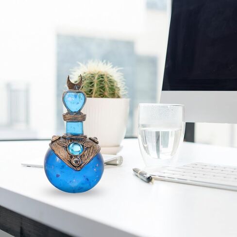 SEWACC Magics Bottles Mermaid Aura Perfume Bottles Crystals Bejewelled Wishing Bottles Vintage Decorative Bottle for Women Girl Gift in Saudi Arabia