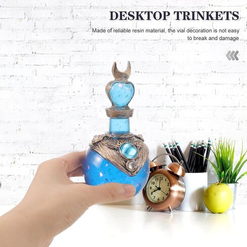 SEWACC Magics Bottles Mermaid Aura Perfume Bottles Crystals Bejewelled Wishing Bottles Vintage Decorative Bottle for Women Girl Gift in Saudi Arabia
