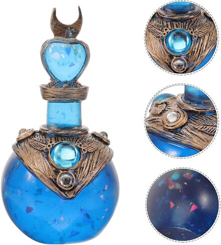 SEWACC Magics Bottles Mermaid Aura Perfume Bottles Crystals Bejewelled Wishing Bottles Vintage Decorative Bottle for Women Girl Gift in Saudi Arabia