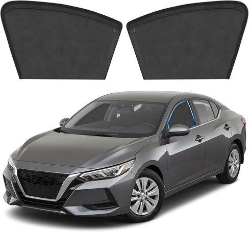 Car Window Sunshade - 2Pack Front Window Custom for Mercedes Benz C Class W205 2015-2021, Side Glass Covers and Screen, Block Sun Rays Curtains, Heat and Insect Protection, for Baby in Cars in Kuwait