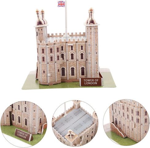 ibasenice 1 Set Tower of London Puzzle Puzzle Educational 3D Puzzles for Paper Puzzles Architectural Puzzle Model Kits for Tower of London Child Three-Dimensional in Saudi Arabia