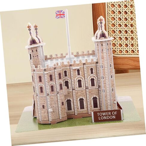 ibasenice 1 Set Tower of London Puzzle Puzzle Educational 3D Puzzles for Paper Puzzles Architectural Puzzle Model Kits for Tower of London Child Three-Dimensional in Saudi Arabia