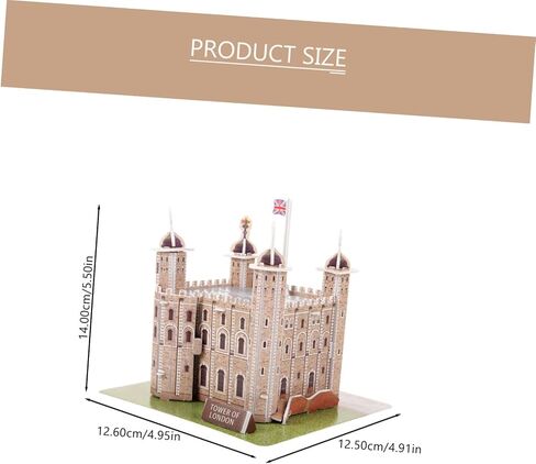 ibasenice 1 Set Tower of London Puzzle Puzzle Educational 3D Puzzles for Paper Puzzles Architectural Puzzle Model Kits for Tower of London Child Three-Dimensional in Saudi Arabia