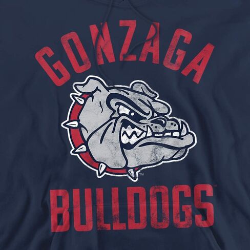 Gonzaga University Official Bulldogs Logo Unisex Adult Pull-Over Hoodie in Saudi Arabia