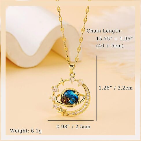 RINHOO FRIENDSHIP To My Daughter Necklace from Mom Dad Moon Star Heart Titanium Steel Birthday Christmas Valentines Day Gifts Jewelry for Daughter in Saudi Arabia