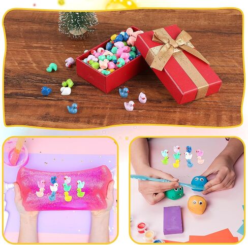 70Pcs Miniature Ducks Plastic Ducks Mini Multi-Color Miniature Ducks for Hiding Ducks Bulk Dollhouse Decor Micro Fairy Garden Landscape Aquarium Tiny Toys in Saudi Arabia