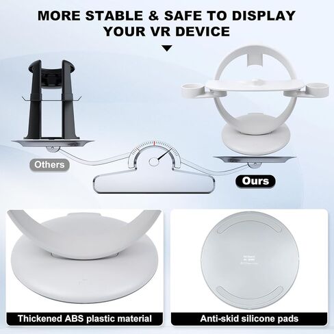 حامل سماعة الرأس Vision Pro Stand VR متوافق مع Apple Vision Pro/Quest 2/Quest 3/PS5 VR2/PS4 VR/Pico 3/Pico 4 in Saudi Arabia