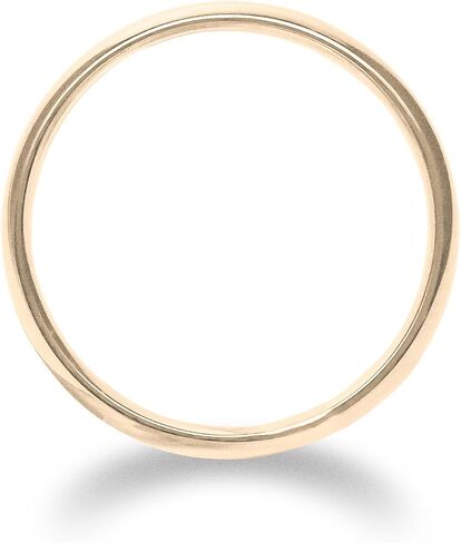 14k Solid Yellow OR White Gold 3mm Plain Comfort Fit Wedding Band in Saudi Arabia