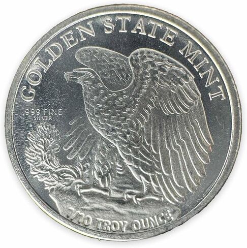 أنبوب من 50 × 1/10 جولات فضية جزئية من Walking Liberty in Kuwait