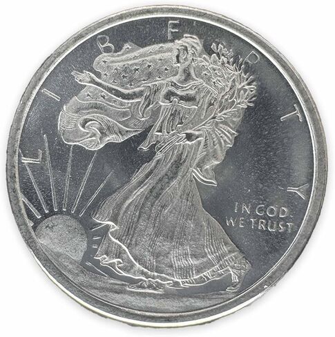 أنبوب من 50 × 1/10 جولات فضية جزئية من Walking Liberty in Kuwait