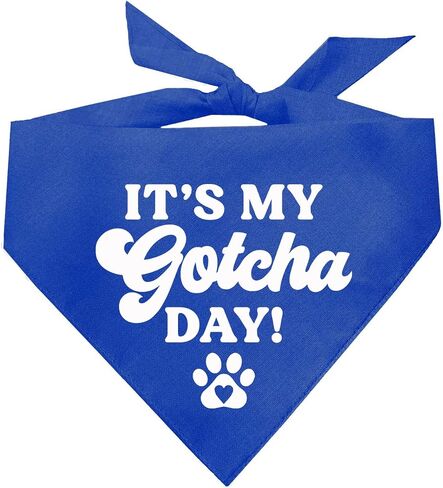 It's My Gotcha Day! Dog Bandana (12 Hot Pink, One Size) in Saudi Arabia