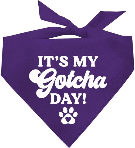 It's My Gotcha Day! Dog Bandana (12 Hot Pink, One Size) in Saudi Arabia