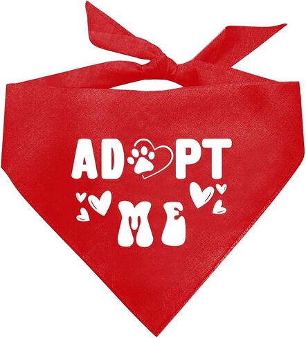 Adopt me Bandanas for Dogs, Deep Pink Dog Bandana, Pet Dog Scarf Accessories, Pet Dog Triangle Scarf, Funny Cute Dog Bandana, Dog Bandana for Small Medium Large Dogs, Gift for Dog Lover (E51) in Saudi Arabia